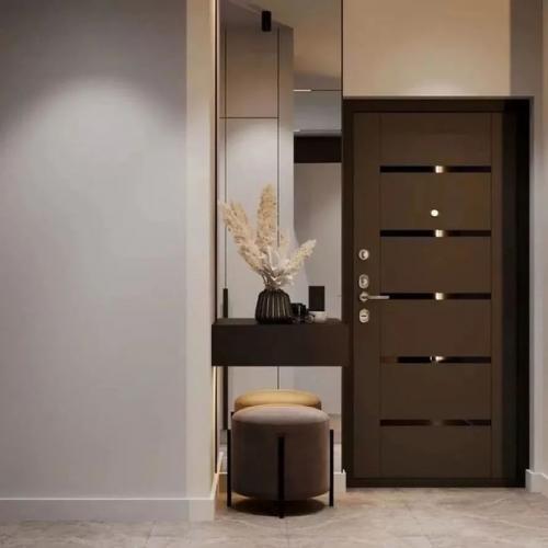 Благодаря насыщенности и глубине цвета этот интерьер кухни - гостиной площадью 25 кв. 07