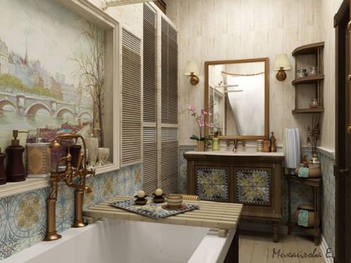 Ванная комната в стиле Прованс. 04