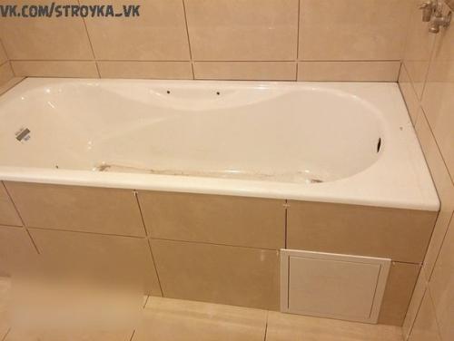 Процесс монтажа экрана под ванну. 07