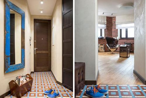 Дизайн однокомнатной квартиры в стиле лофт. 02