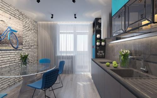 Двухкомнатная квартира в Екатеринбурге площадью 64, 4 кв. 02