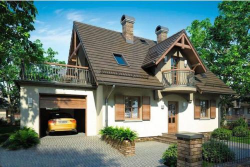 Эскиз проекта загородного дома.

