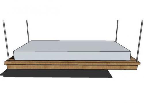 Кровать - качели для дачи: отдых между небом и землей. 02