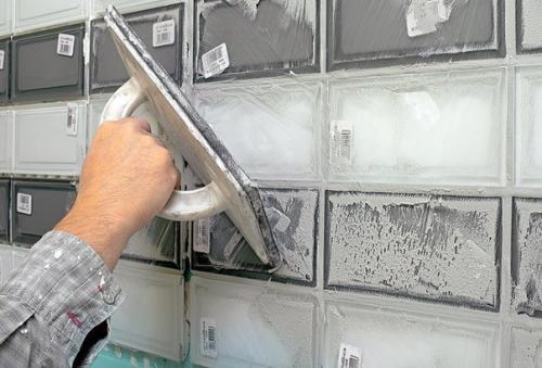 Декоративная лента из стеклянной плитки. 08