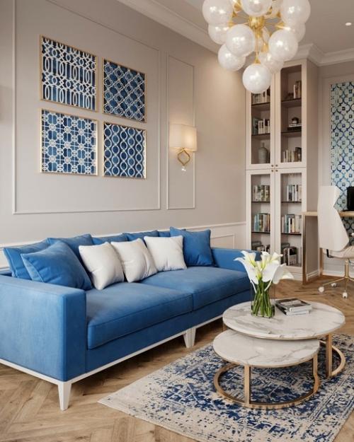 Современная классика в интерьере двухкомнатной квартиры. 04