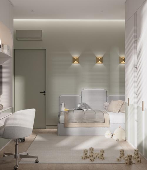 Цвет зелёного чая, пожалуй, самый универсальный для детской комнаты, конечно, после бежевого. 03