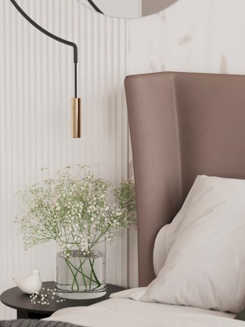 Спальная республика.  Самое подходящее название дизайн - проекта спальни, которая объединила в себе зону отдыха, зону хранения и рабочую зону. 04