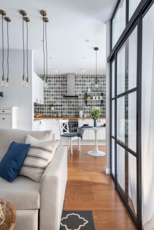 Интерьер квартиры для молодой пары (46 кв. 01