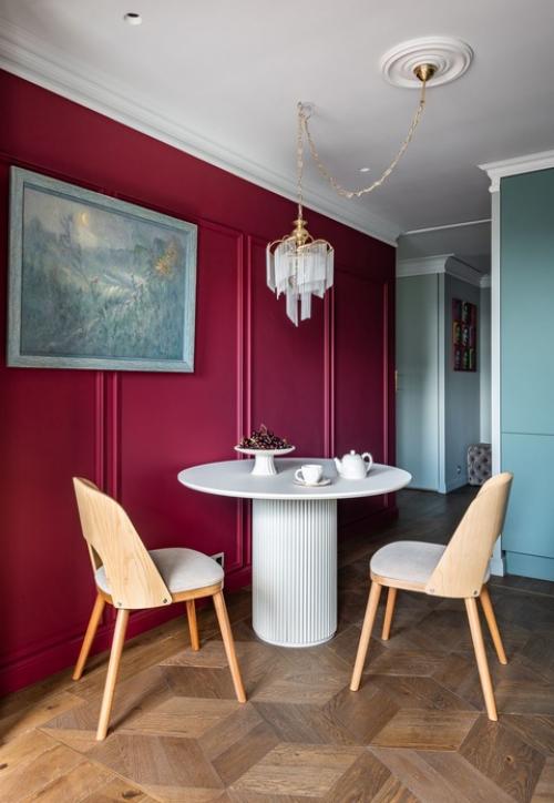 Реализованный интерьер яркой квартиры, площадью 76 кв. 01