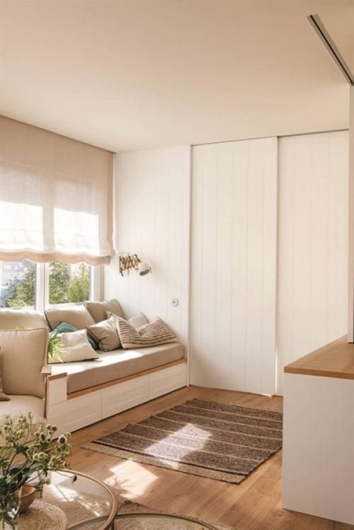 Небольшая квартира площадью 80 м 2, полная оригинальных, красивых и интересных идей, позволяющих максимально эффективно использовать пространство. 05