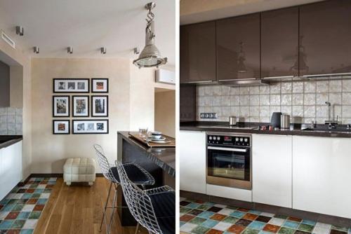 Дизайн однокомнатной квартиры в стиле лофт. 06