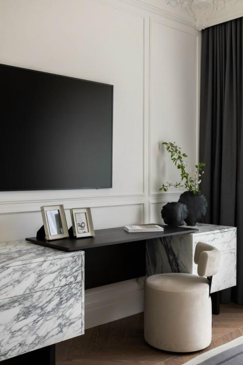 Реализованный интерьер квартиры, площадью 95 кв. 04