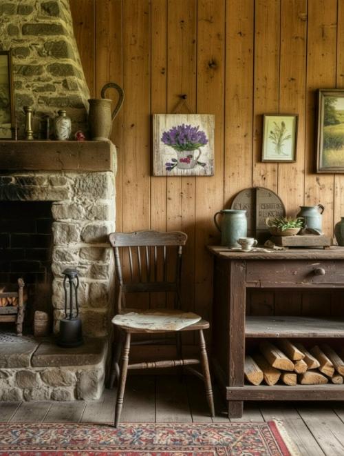 Срочно нужен дом с идеальной мебелью в прованском или деревенском стиле. 05