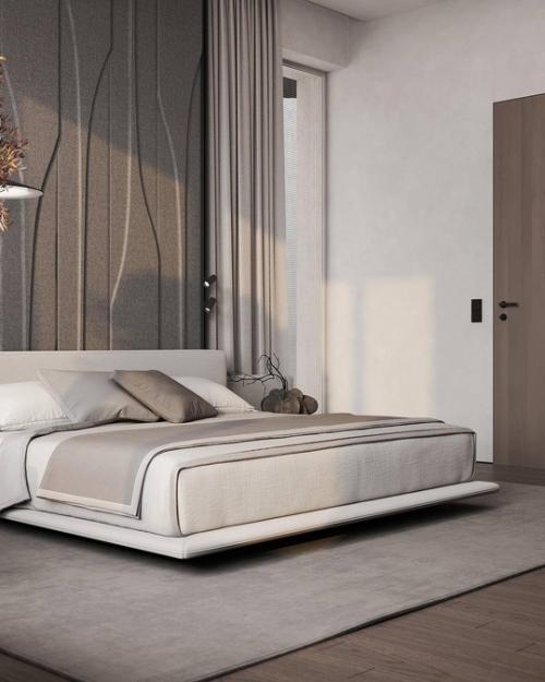 Интерьер спальни в проекте ЖК Крестовский de Lux. 08