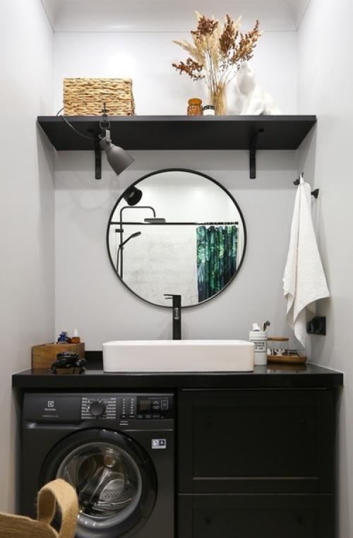 Как удачно подобрана шторка в ванную. 05