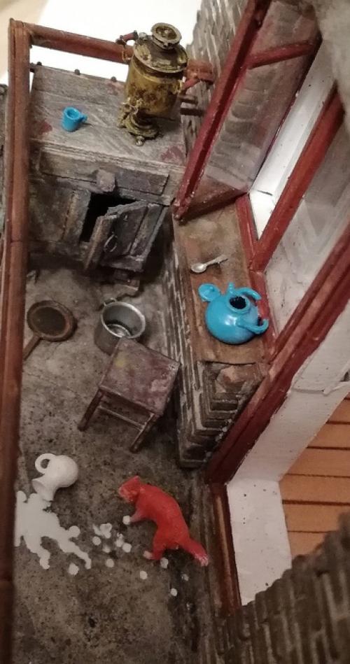 Диорама Весенняя Крыша 1/35. 06