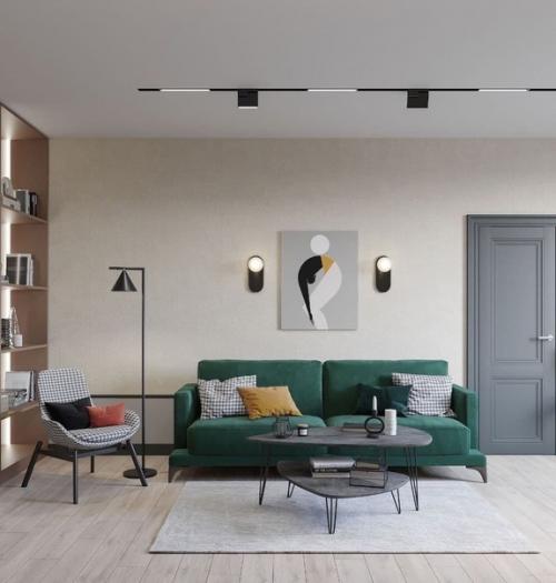 Очень стильная гостинная, в которой будет точно не стыдно принимать гостей! 03