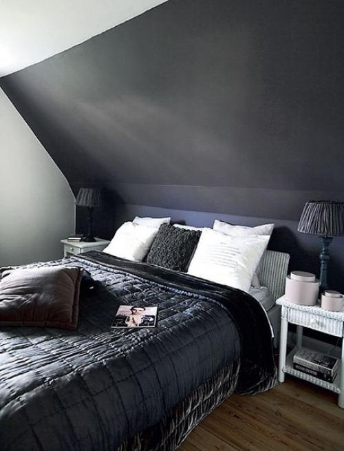 Интерьер в темных тонах - стильно и комфортно. 08