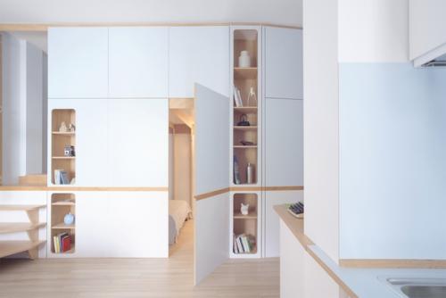 Квартира площадью 35 м с многофункциональной стеной. 01 Квартира площадью 35 м с многофункциональной стеной. 01