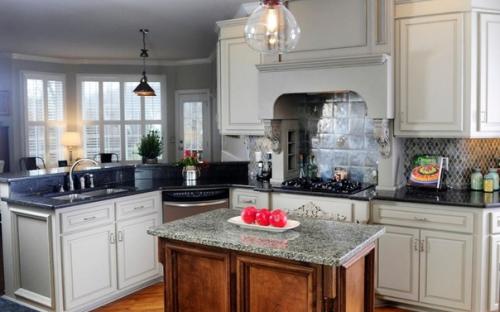 Серый цвет фасадов кухни. 02