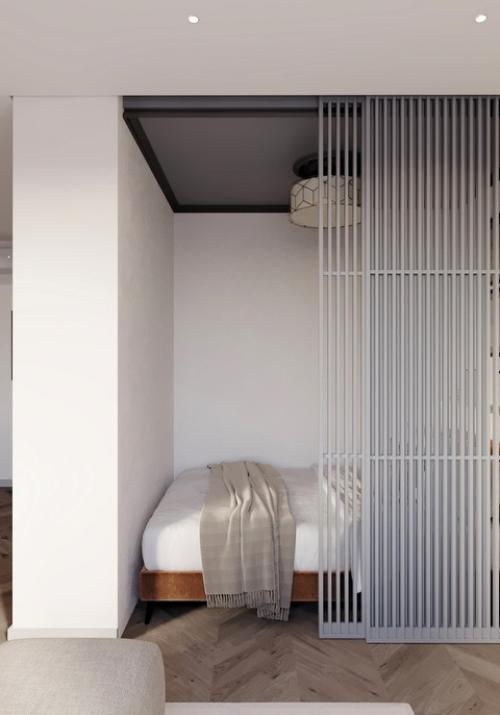 Дополнительная спальная зона при гостиной в проекте pp_Trilogiya. 01