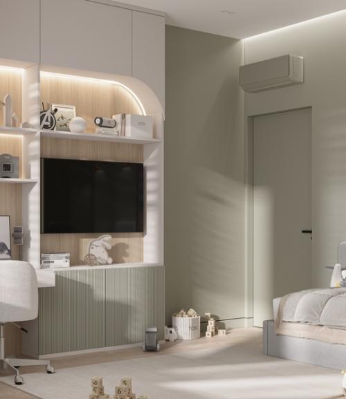 Цвет зелёного чая, пожалуй, самый универсальный для детской комнаты, конечно, после бежевого. 05