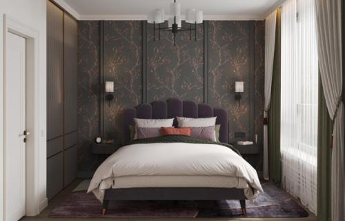 Проект 1-комнатной квартиры 33 м 2 в ЖК лучи в Москве. 07