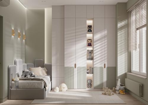 Цвет зелёного чая, пожалуй, самый универсальный для детской комнаты, конечно, после бежевого. 02