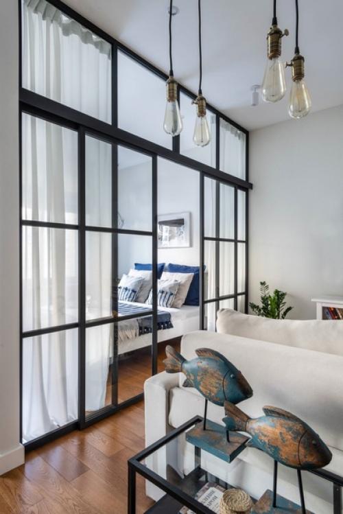 Интерьер квартиры для молодой пары (46 кв. 05