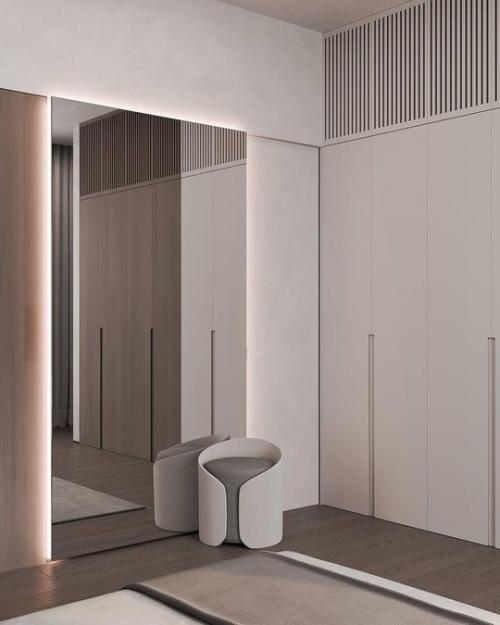 Интерьер спальни в проекте ЖК Крестовский de Lux. 07