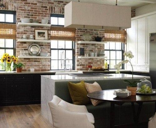 Кухня без верхних шкафов: дизайн, фото - идеи. 01