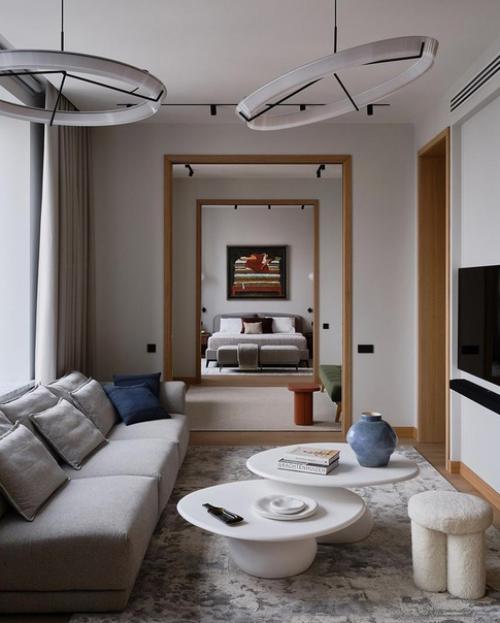 Эту столичную квартиру с анфиладной планировкой оформили Анастасия Рыкова и Виталий Мартынов из дизайн - бюро Special Style. 02