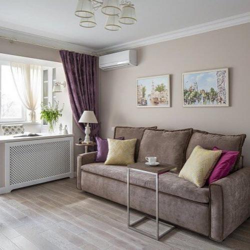 Отличная гостиная объединенная с балконом! 02