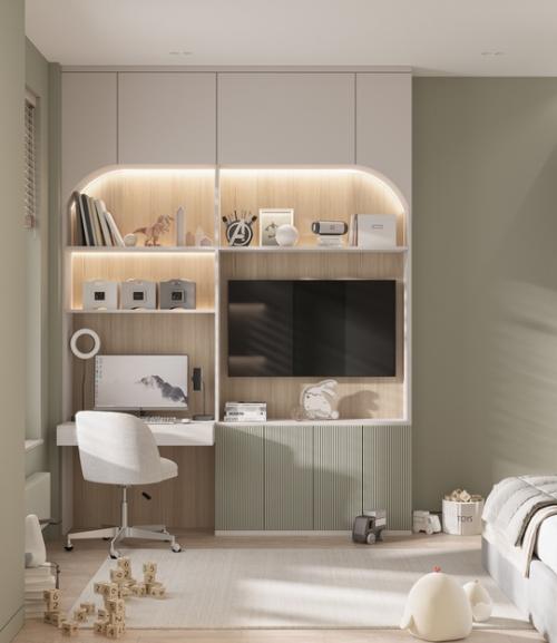 Цвет зелёного чая, пожалуй, самый универсальный для детской комнаты, конечно, после бежевого. 04