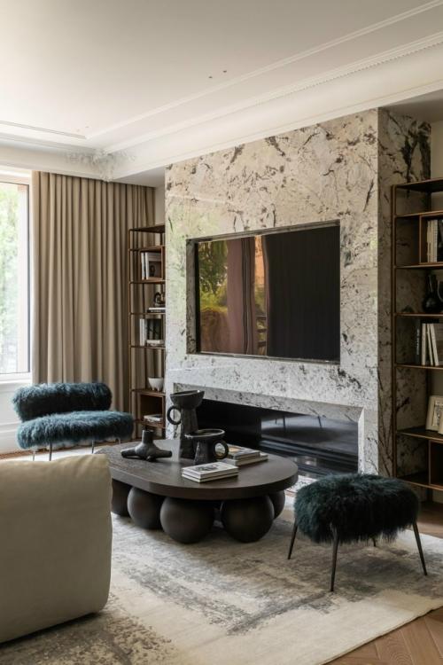 Реализованный интерьер квартиры, площадью 95 кв.