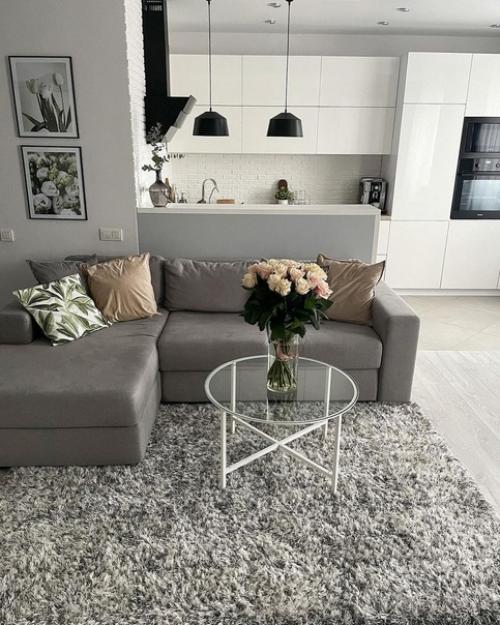 Нежный и светлый интерьер квартиры с скандинавском стиле. 02