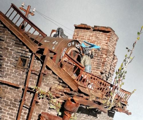 Диорама Весенняя Крыша 1/35. 04