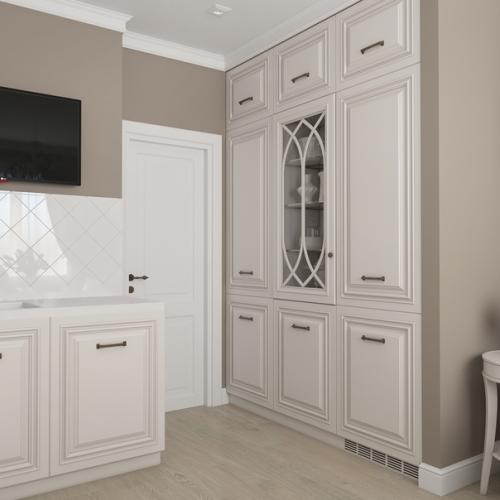 Нежная, воздушная кухня в классике. 03