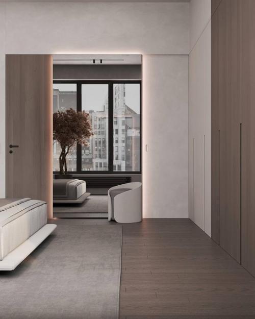 Интерьер спальни в проекте ЖК Крестовский de Lux. 04