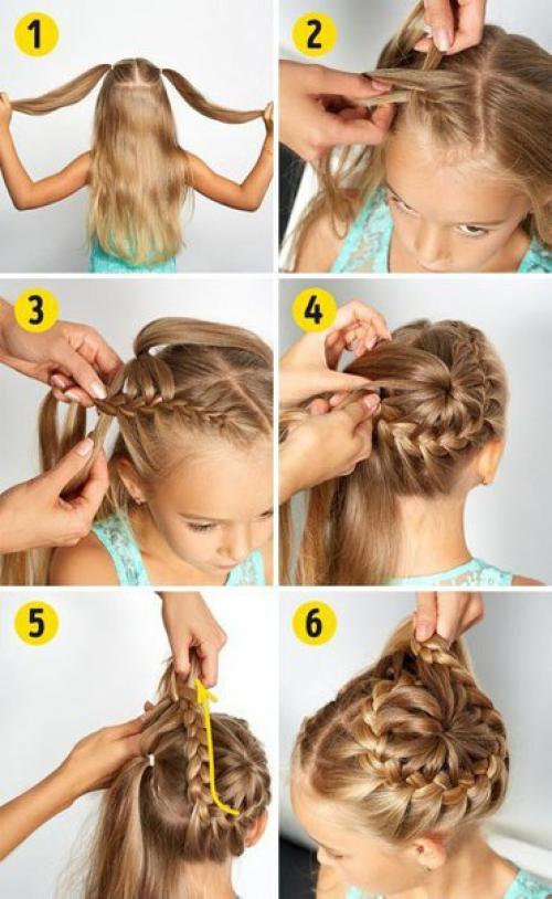 Идеи причесок для девочек. 06