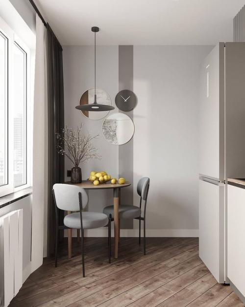 Эта квартира в сером монохроме с изысканностью и утонченностью оформлена. 04