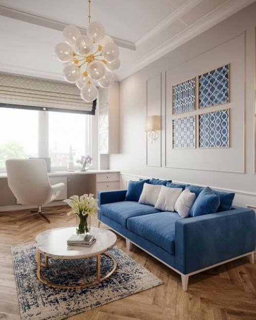 Современная классика в интерьере двухкомнатной квартиры. 05