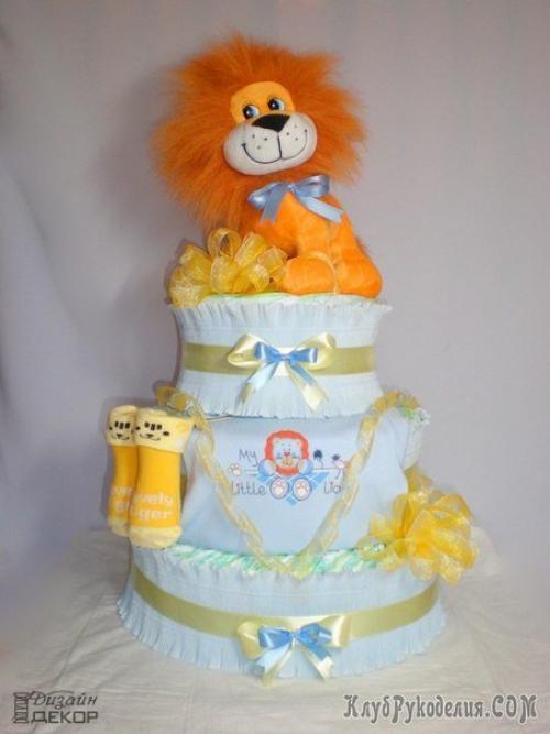 Торт из подгузников. 06
