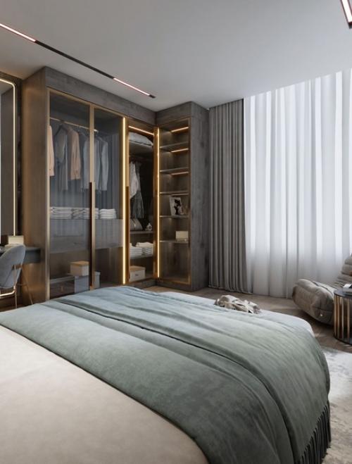 Превратите свою спальню в роскошное убежище с помощью потрясающих дизайнов интерьера! 05