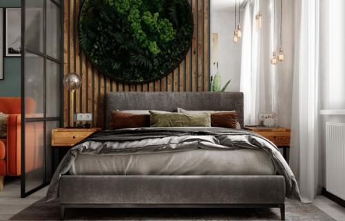 Уютный лофт в интерьере небольшой квартиры - студии площадью всего 30 кв. 05