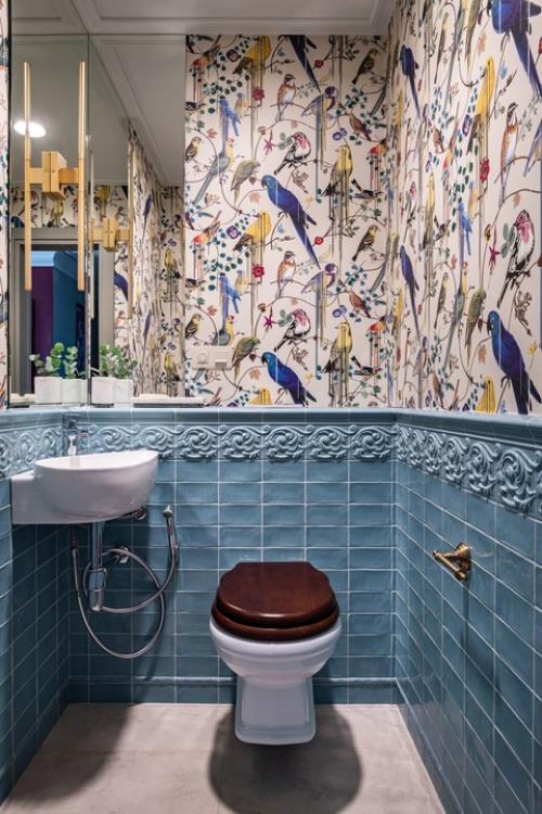 Реализованный интерьер яркой квартиры, площадью 76 кв. 06