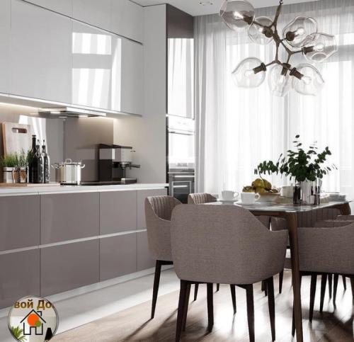 Современный интерьер. В спокойной цветовой гамме. 04