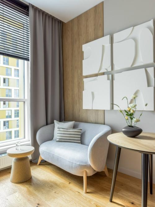 Интерьер 1-комнатной квартиры 41, 3 м 2 в ЖК WOW в Москве. 03