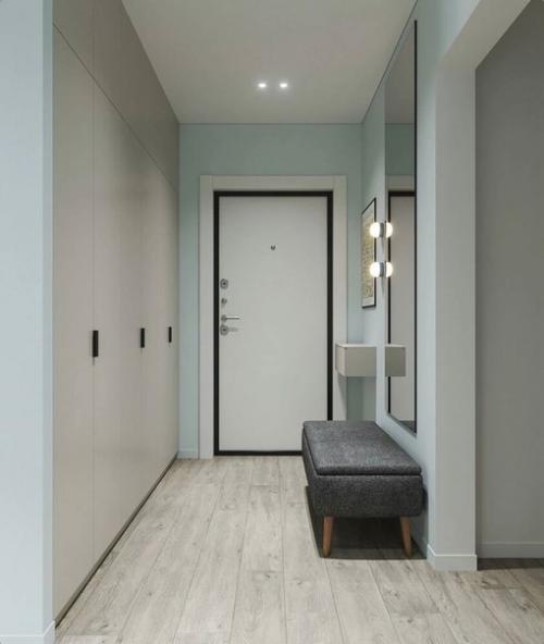 Интерьер двухкомнатной квартиры с яркой кухней. 03