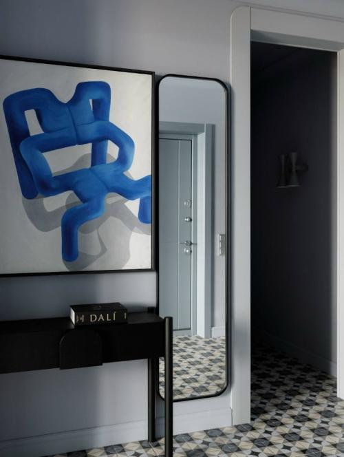 Этот интерьер - наглядный пример того, как цвет, свет и искусство формируют характер пространства. 02